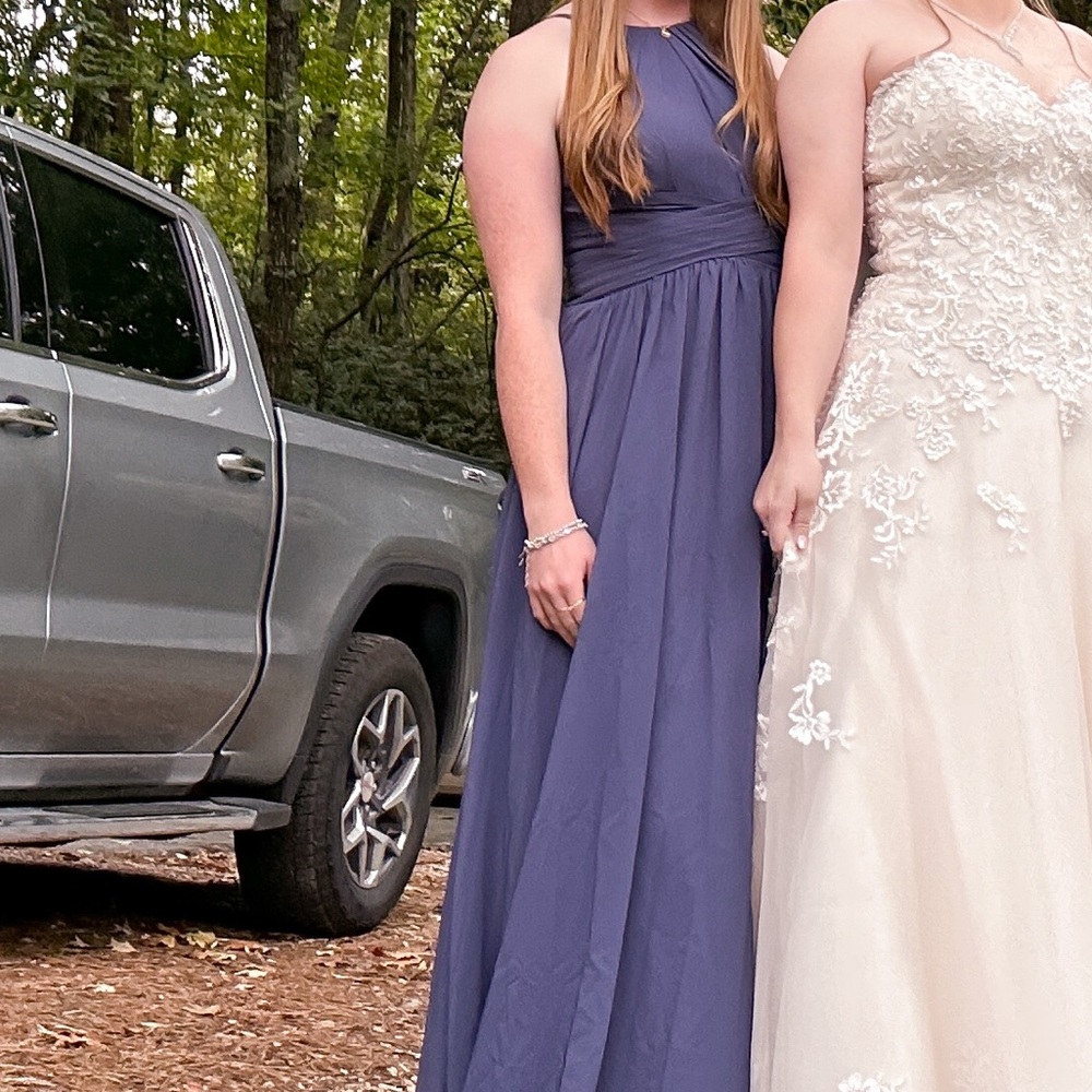 Elegant Lace Halter Gown